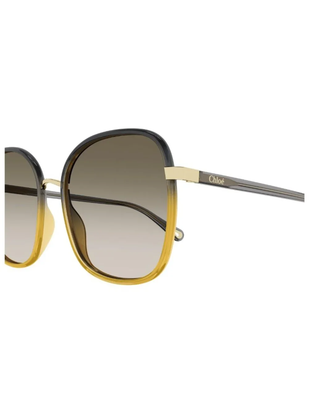 New Chloé Women's Sunglasses Black Square Brown Lens Injected Frame CH0031S 010